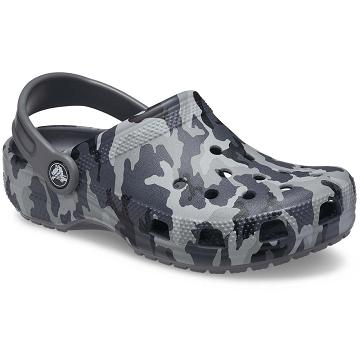 Zuecos Crocs Classic Camo Niña Grises | Mexico 1508MQZA